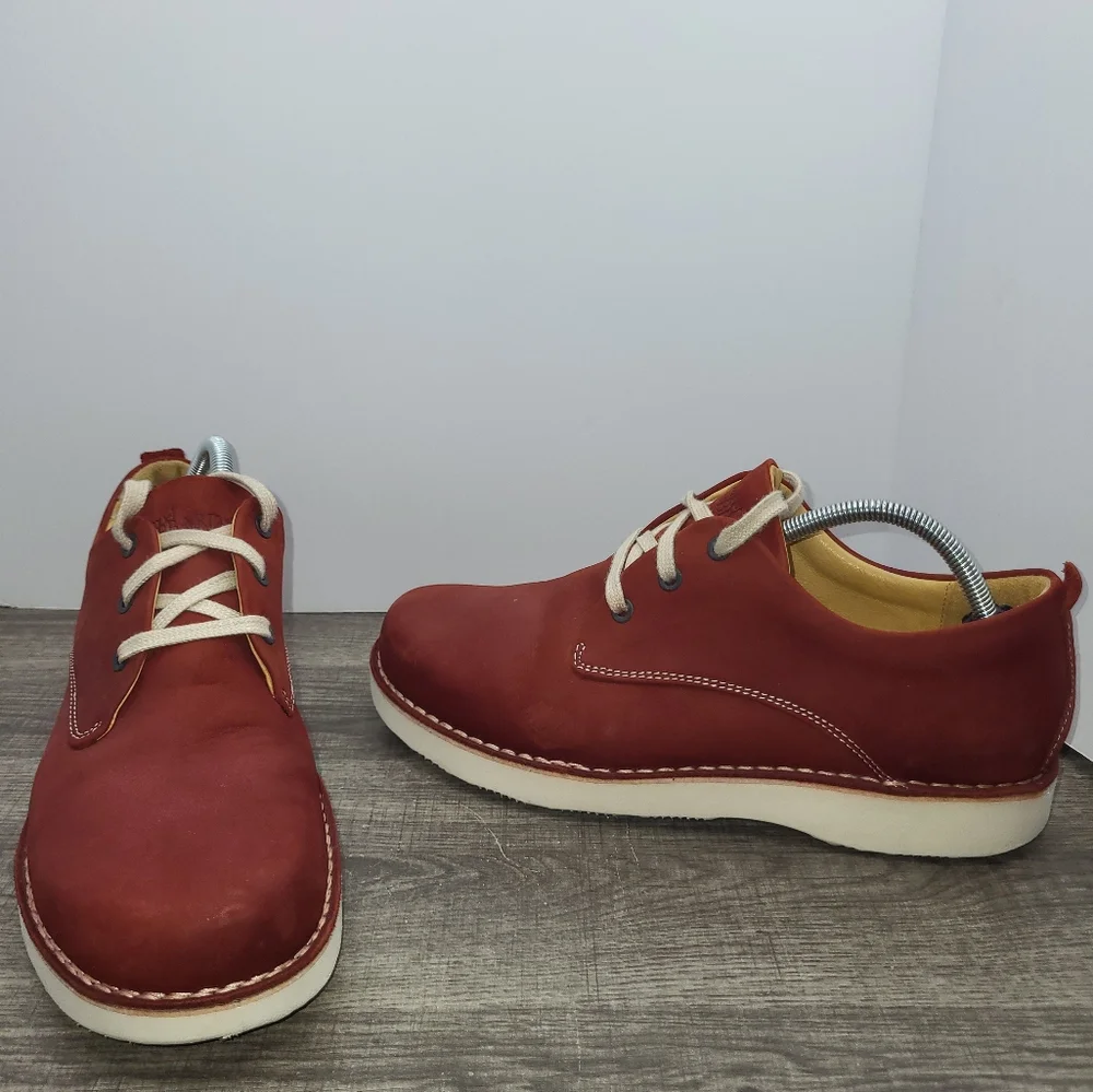 Samuel Hubbard Mens Oxfords Rust Nubuck Leather Suede Size 10 M